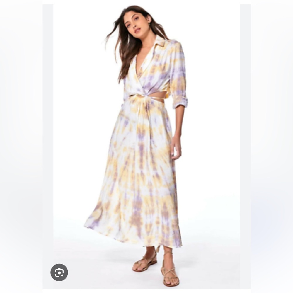 Young Fabulous and Brook tie die cut out maxi